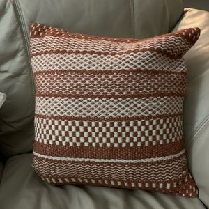 Rust red pillow cover 18”x18”